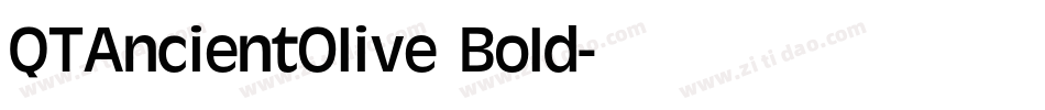 QTAncientOlive Bold字体转换